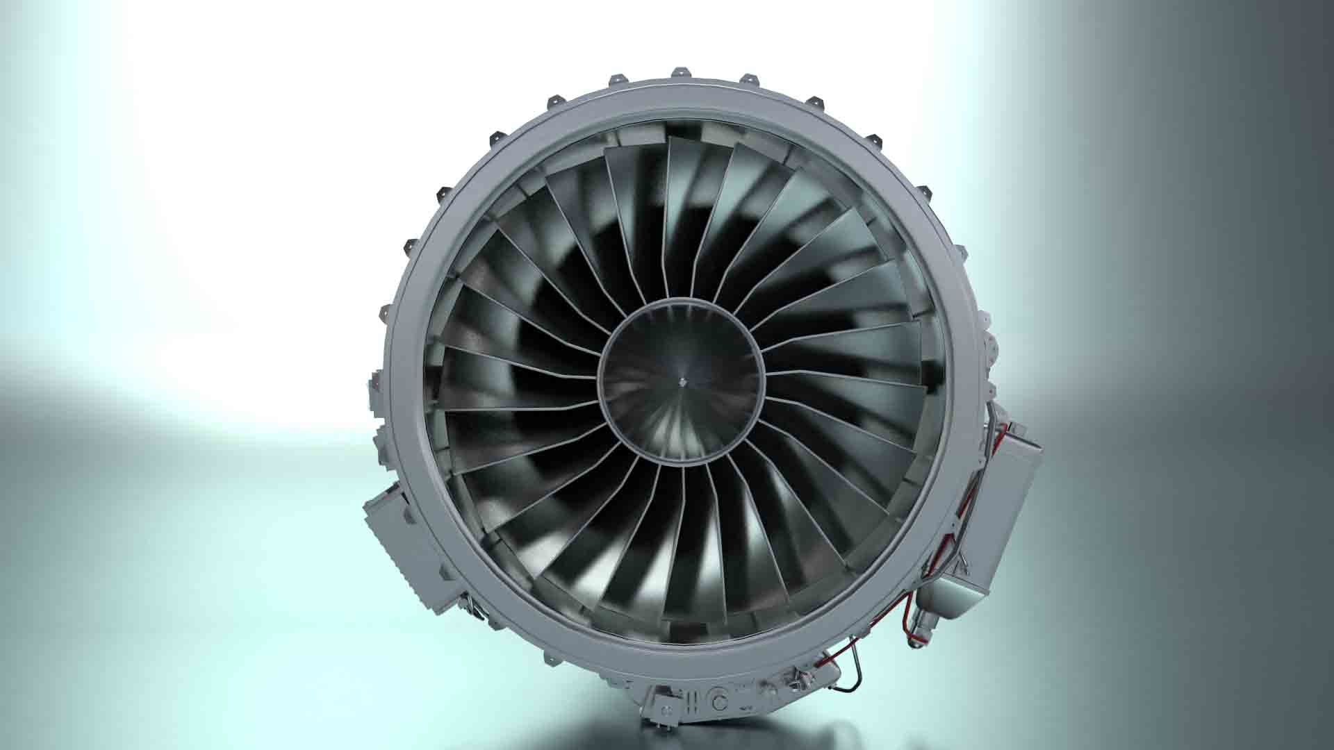 CFM56 Turbo fan 3D model