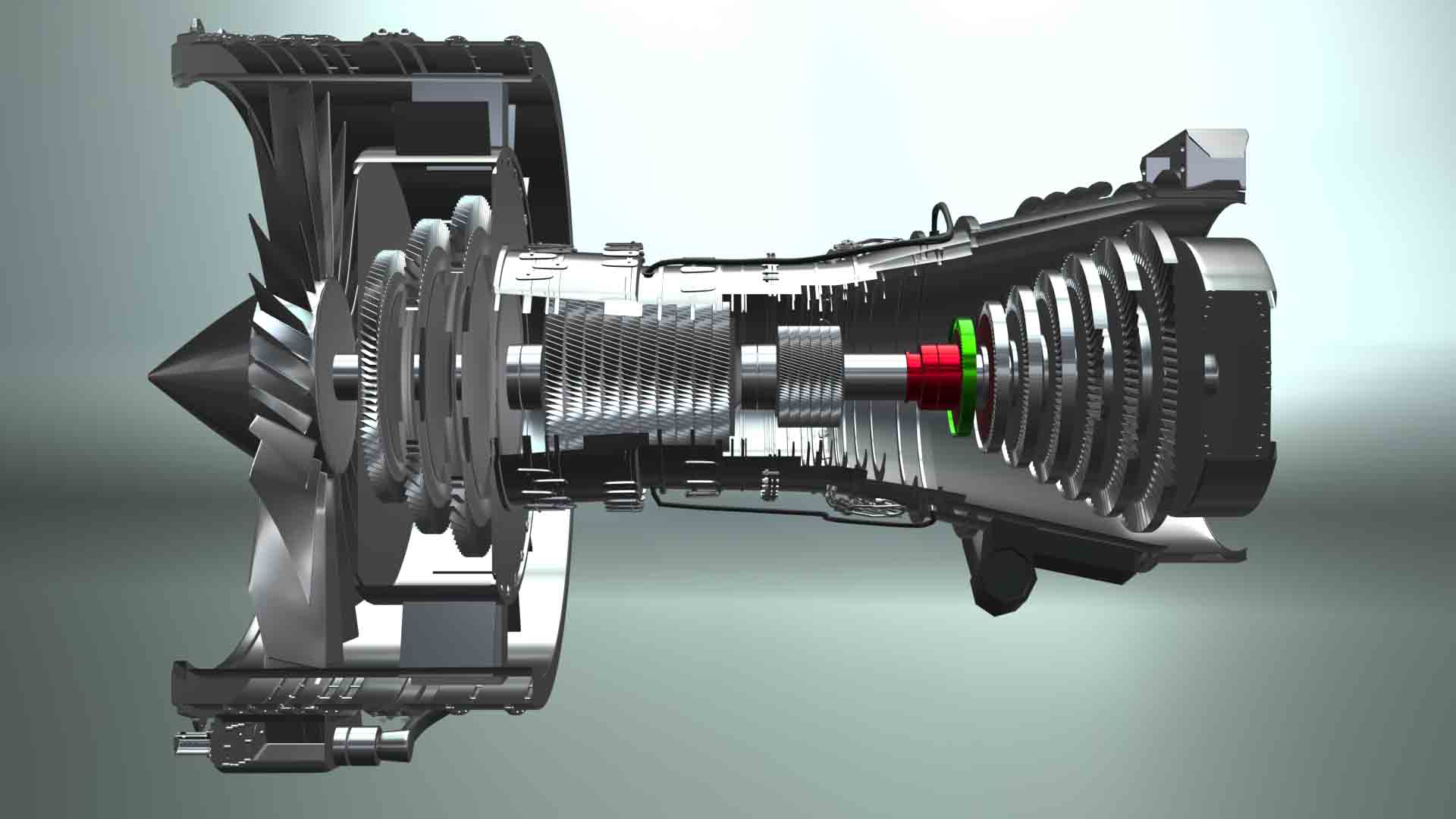 CFM56 Turbo fan 3D model