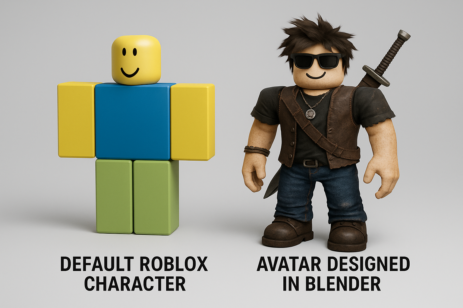 How To Import A Roblox Character Model From Blender To Roblox Studio